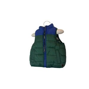 Janie and Jack Puffer Vest Boys 6-12‎ Months Reversible Plaid Winter Outerwear